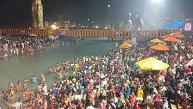 Photo of कार्तिक पूर्णिमा आज: गंगा स्नान हेतु बड़ी संख्या में हरिद्वार पहुंचे श्रद्धालु