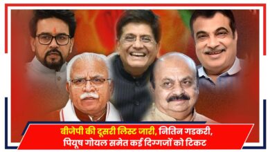 Photo of BJP 2nd List: बीजेपी की दूसरी लिस्ट जारी, नितिन गडकरी, पियूष गोयल समेत कई दिग्गजों को टिकट