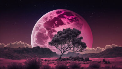 Photo of Full Pink Moon 2024: आसमान में आज चाँद गुलाबी होगा, पिंक मून पर बनेगा पंचग्रही योग
