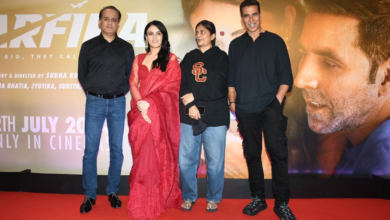Photo of Sarfira Screening: राधिका मदान ने साड़ी में लूटी लाइमलाइट, अक्षय कुमार की धांसू एंट्री