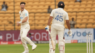 Photo of IND vs NZ 1st Test: बारिश के कारण रुका खेल, कीवीयों ने भारत के टॉप ऑर्डर की उड़ाई धज्जियां