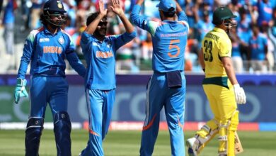 Photo of IND vs AUS: सेमीफाइनल में इंडिया ने ऑस्ट्रेलिया को 264 पर रोका, शमी को तीन सफलता