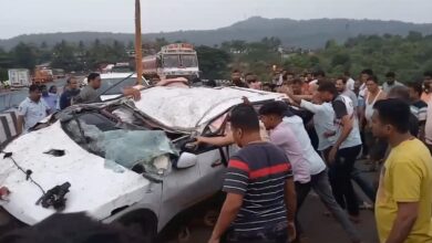 Photo of Mumbai Goa Highway पर जगबुडी नदी में गिरी कार, 5 लोगों की मौत