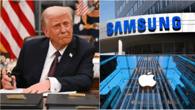 Photo of Apple के बाद अब ट्रंप के निशाने पर Samsung, टैरिफ लगाने की चेतावनी