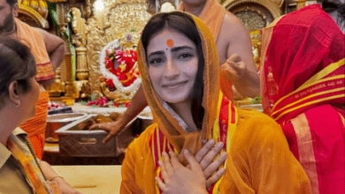 Photo of Palak Tiwari ने किए बप्पा के दर्शन किए, ‘द भूतनी’ की रिलीज के बाद पहुंची सिद्धिविनायक