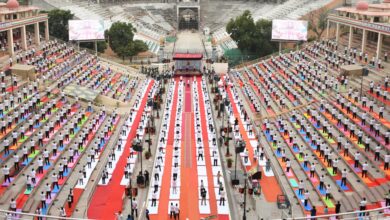 Photo of ‘एक पृथ्वी, एक स्वास्थ्य’ थीम पर पंजाब में लोगों ने किया योगाभ्यास