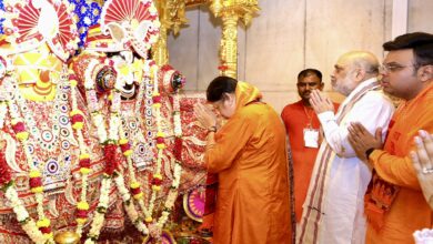 Photo of अहमदाबाद में भगवान जगन्नाथ को मिला गार्ड ऑफ ऑनर, मंगला आरती में शामिल हुए अमित शाह