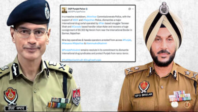 Photo of Panjab Police ने अंतरराष्ट्रीय ड्रग कार्टेल का किया भंडाफोड़, 60 किलो हेरोइन बरामद