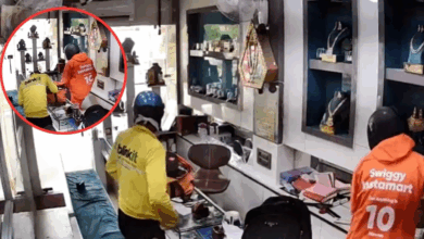 Photo of Swiggy-Blinkit की ड्रेस मे ज्वैलर शॉप में घुसे बदमाश, सोना-चांदी लूटकर फरार