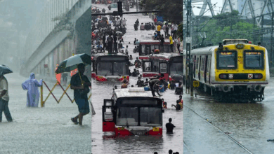 Photo of Rain Alert In Mumbai: मुंबई में भारी बारिश से जलभराव, कई लोकल ट्रेन सेवाएं रद्द
