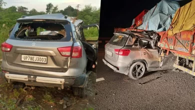 Photo of अमेठी में भीषण सड़क हादसा… पूर्वांचल एक्सप्रेसवे पर ट्रक से टकराई कार, तीन की मौत