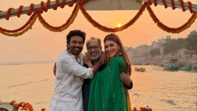 Photo of Tere Ishq Me: प्रमोशन के लिए काशी पहुंचे Kriti Sanon-Dhanush, दिखाई खूबसूरत झलक