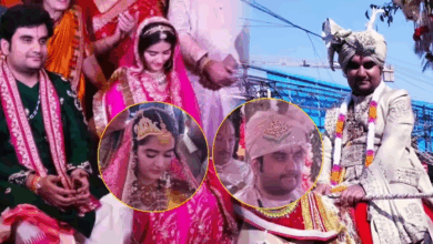 Photo of Indresh Upadhyay की दुल्‍हनिया की तस्‍वीर आई सामने, रेशम की साड़ी में मचाया धमाल
