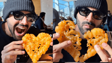 Photo of अहमदाबाद में Karthik Aryan ने खाई हार्टशेप जलेबी, अपकमिंग मूवी के प्रमोशन में जुटे एक्टर