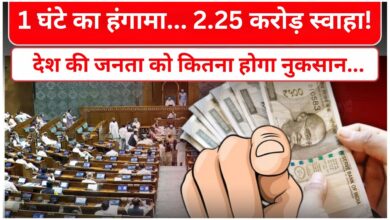 Photo of संसद हंगामा: 1 घंटे में 2.25 करोड़ का नुकसान… आज भी जारी नारेबाजी और स्थगन