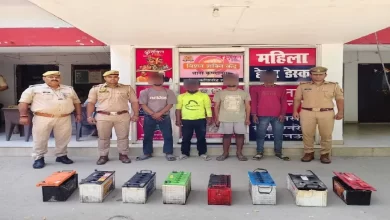 Photo of Lucknow में ई-रिक्शा बैटरी चोरी गैंग का पर्दाफाश, 4 शातिर गिरफ्तार