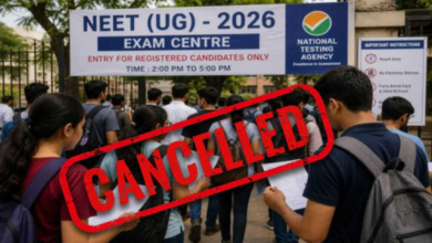 Photo of NEET UG 2026: एनटीए ने रद्द की NEET यूजी परीक्षा, पेपर लीक मामले की होगी CBI जांच