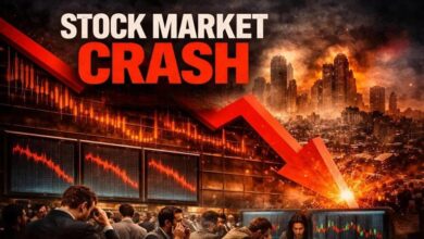 Photo of Stock Market Crash: नई जंग की आहट से क्रैश हो गया शेयर बाजार; सेंसेक्स-निफ्टी लुढ़का