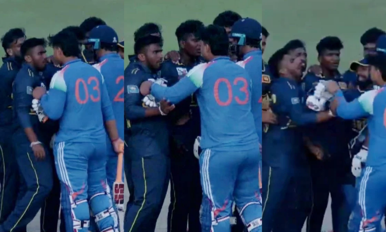 Vaibhav Sooryavanshi fight, IND A vs SL A