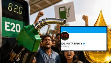 Photo of अब पेट्रोल पर विरोध! E20 जनता पार्टी ने सोशल मीडिया पर छेड़ी नई बहस…