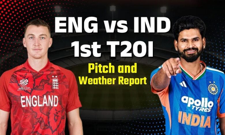 IND vs ENG 1st T20 Weather Update