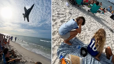 Photo of Beach पर हुआ ‘एयर शो’ या आफत? नेवी जेट की तेज उड़ान से हवा में उड़ने लगीं कुर्सियां…
