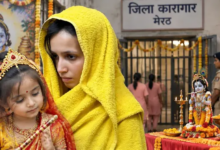 Photo of मेरठ जेल में जन्माष्टमी का जश्न, नीले ड्रम वाली Muskan की बेटी बनी राधा