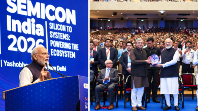 Photo of सेमीकंडक्टर में भारत की नई उड़ान! Semicon India 2026 में 52 देशों की भागीदारी…