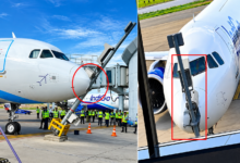 Photo of श्रीनगर एयरपोर्ट पर IndiGo विमान हादसे का शिकार, ब्रेक फेल होने से पोल से टकराया