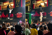 Photo of Delhi के रेस्टोरेंट में लगी आग, जान बचाने के लिए पहली मंजिल से कूदे लोग