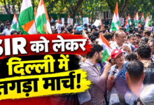 Photo of SIR के खिलाफ दिल्ली की सड़कों पर फिर उतरे प्रदर्शनकारी, चुनाव आयोग तक मार्च